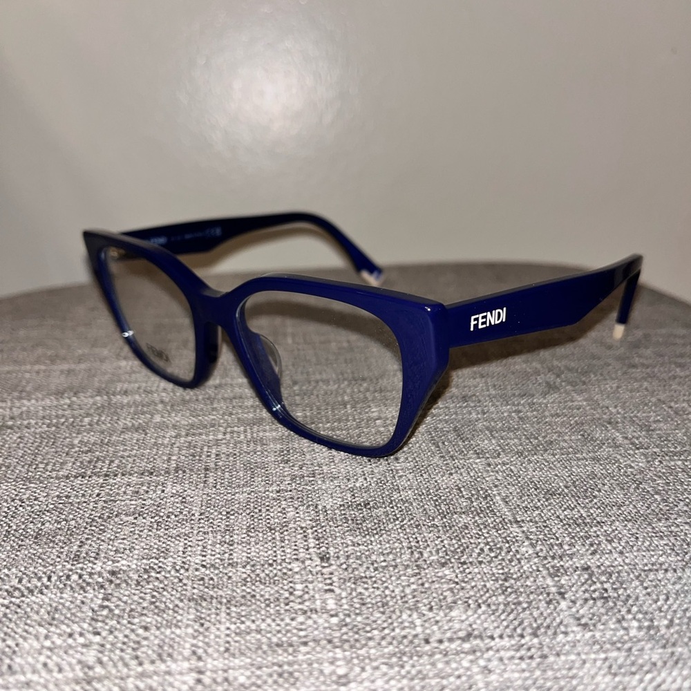 Fendi Navy Women's Glasses - Picture 3 of 6